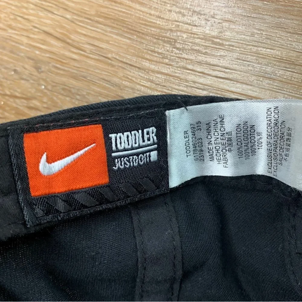 Nike Toddler Black Adjustable Baseball Cap Hat